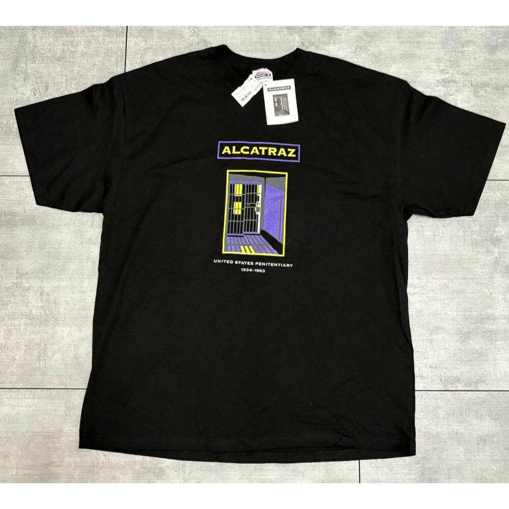 Vintage Alcatraz Penitentiary T Shirt‎ XL Deadstock Hanes